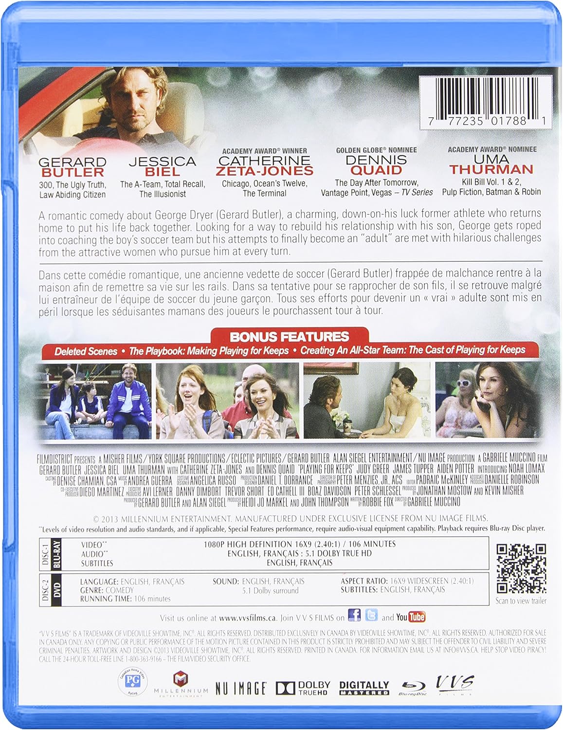 Playing for Keeps / L'Amour en Jeu (Bilingual) [Blu-ray + DVD ]