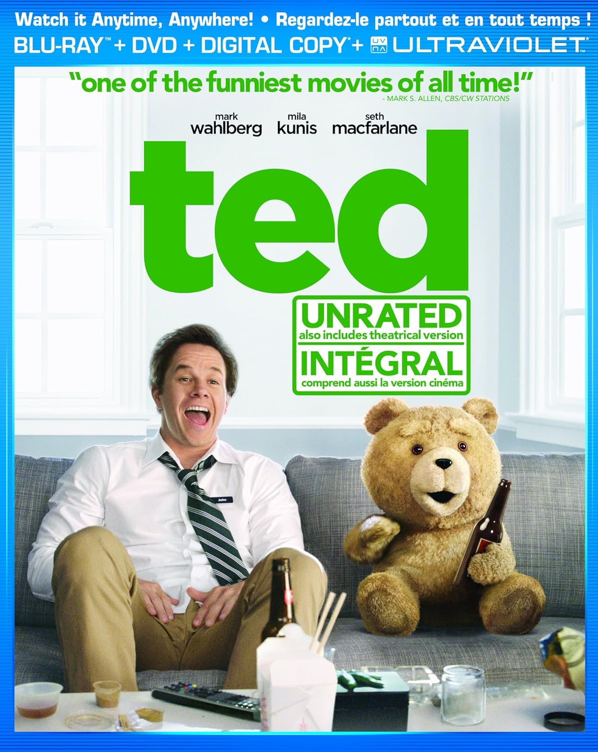 Ted (Bilingual) [Blu-ray + DVD + Digital Copy + UltraViolet] [Blu-ray]