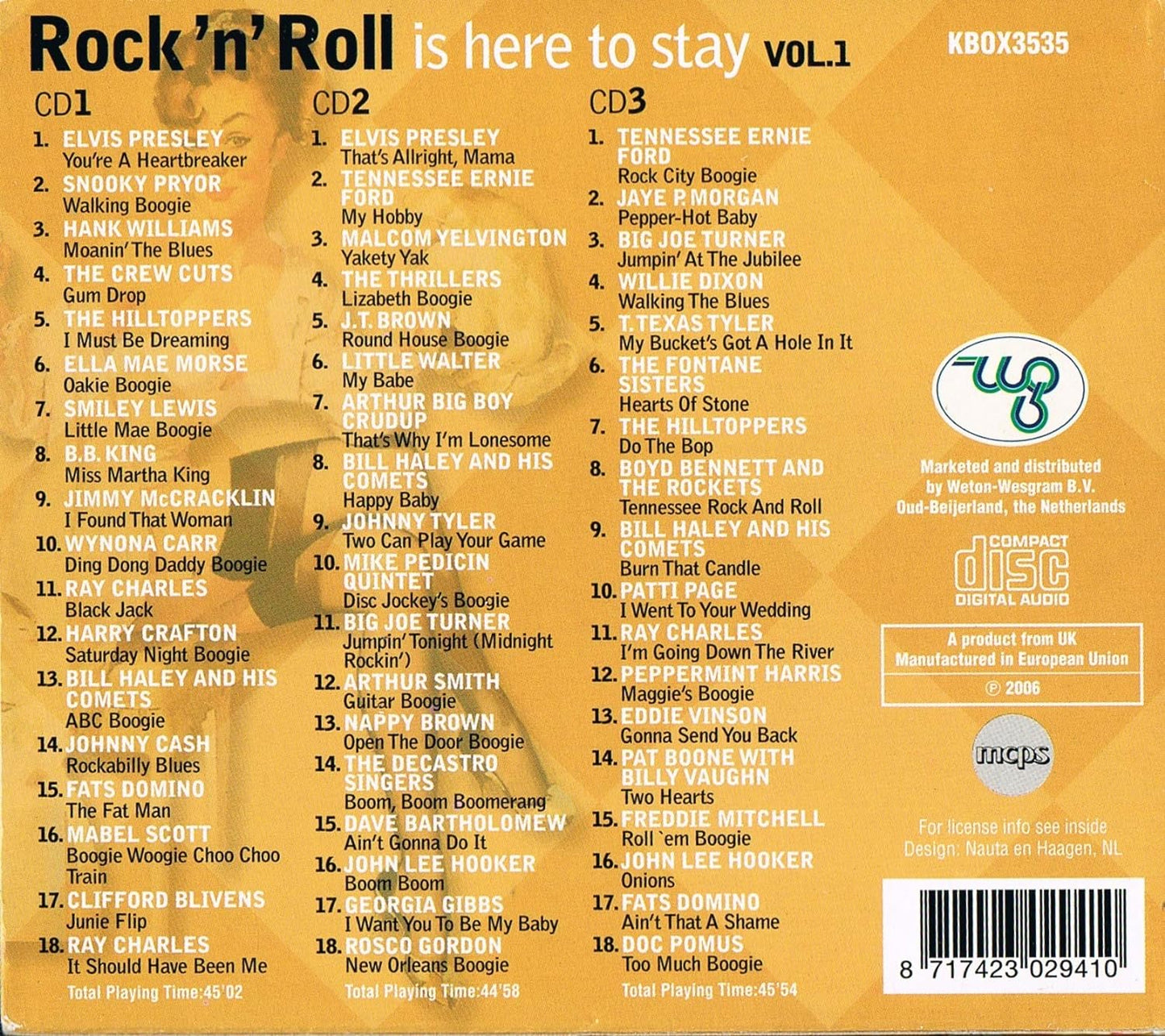 Rock'N'Roll Is Here To Stay Volume 1 , 3CD (Original recording)