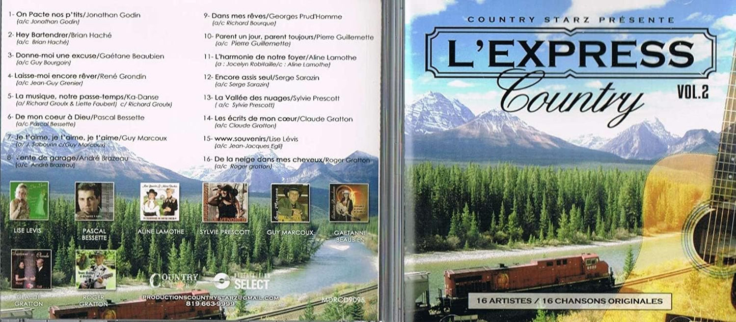 L'Express Country Volume 1 &amp; Volume 2 (16 Artistes / 32 Chansons Originales) [audioCD]