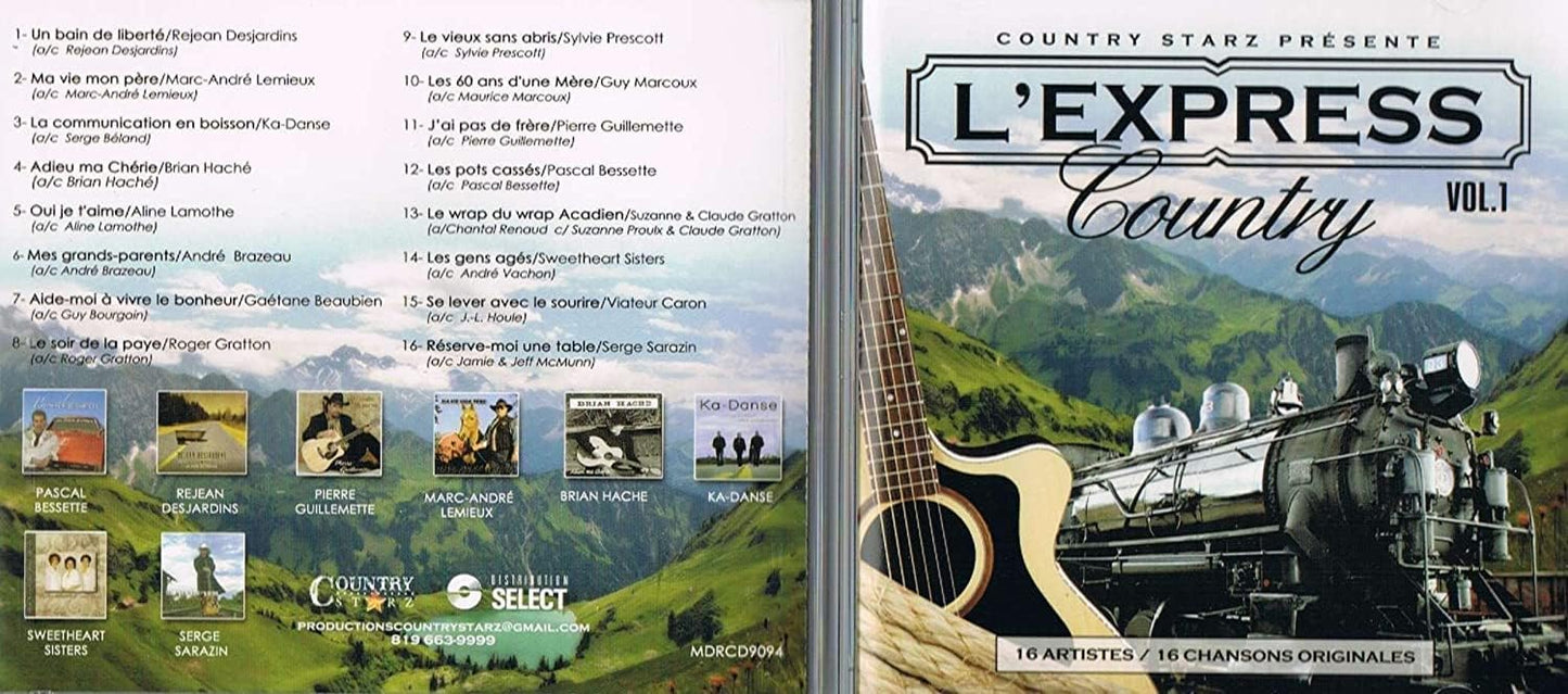 L'Express Country Volume 1 &amp; Volume 2 (16 Artistes / 32 Chansons Originales) [audioCD]