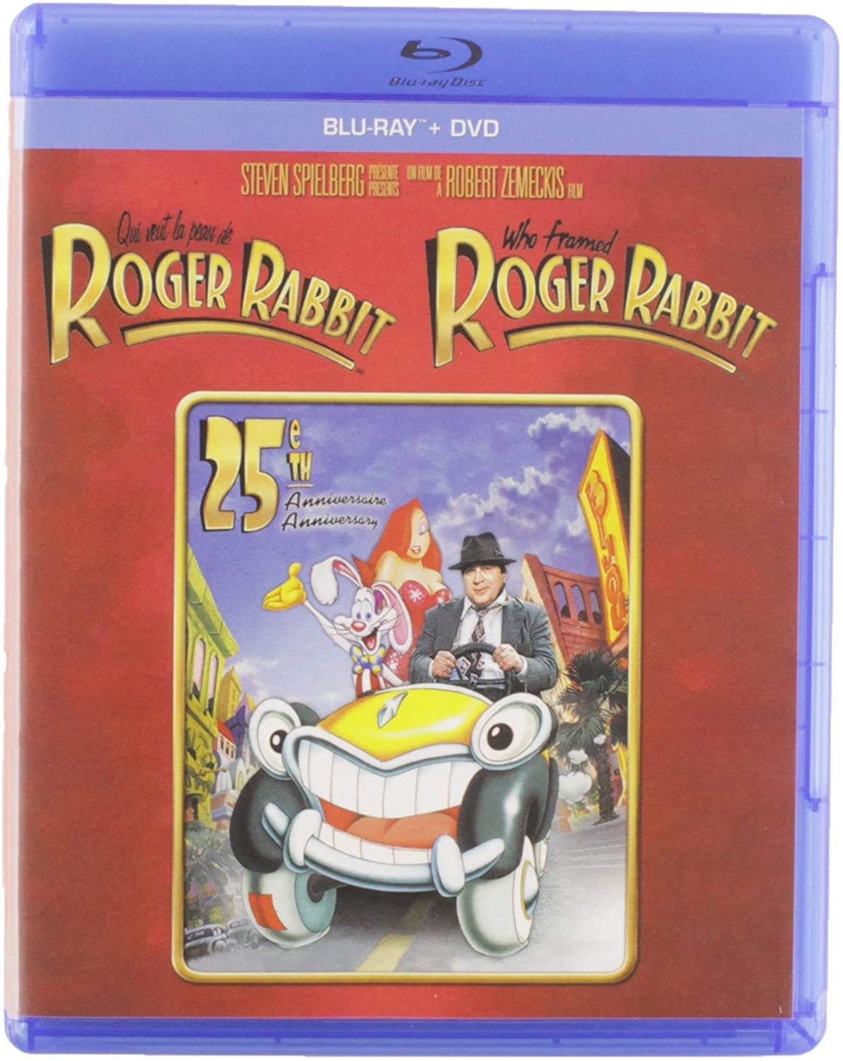 Qui veut la peau de Roger Rabbit / Who Framed Roger Rabbit: 25th Anniversary Edition Blu-ray Combo (Blu-ray + DVD) Bilingue (Version française)