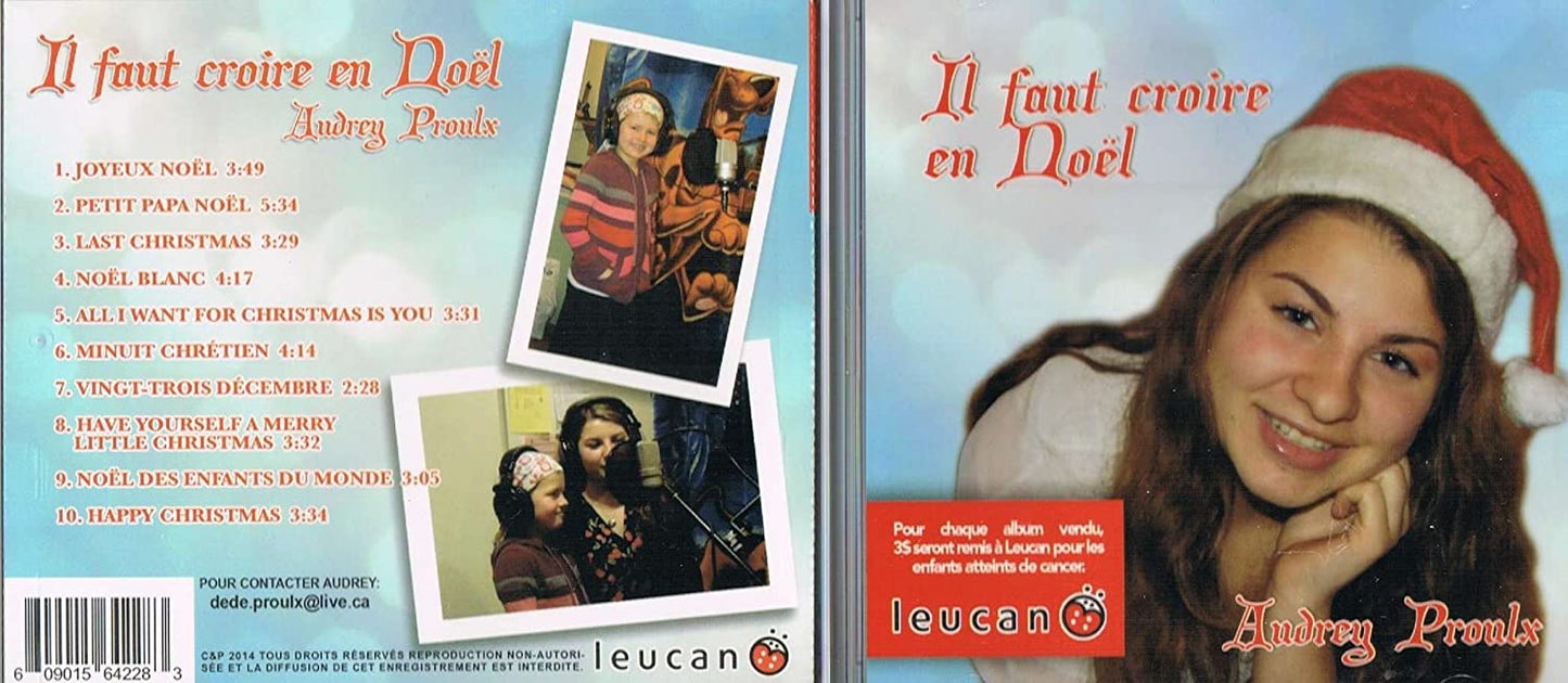 Il Faut Croire En Noel (incluant Happy Christmas) [Audio CD] Audrey Proulx