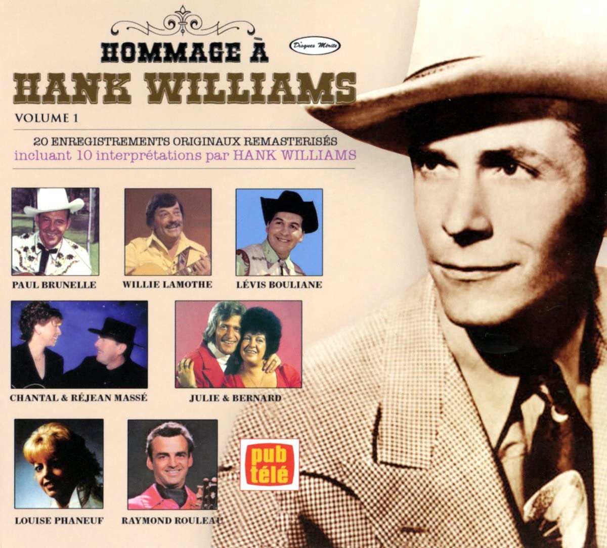 Hommage a Hank Williams Volume 1 [Audio CD] Hank Williams