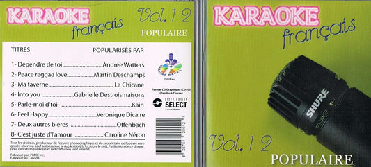 Karaoke Francais Vol. 12 [Audio CD] Varies