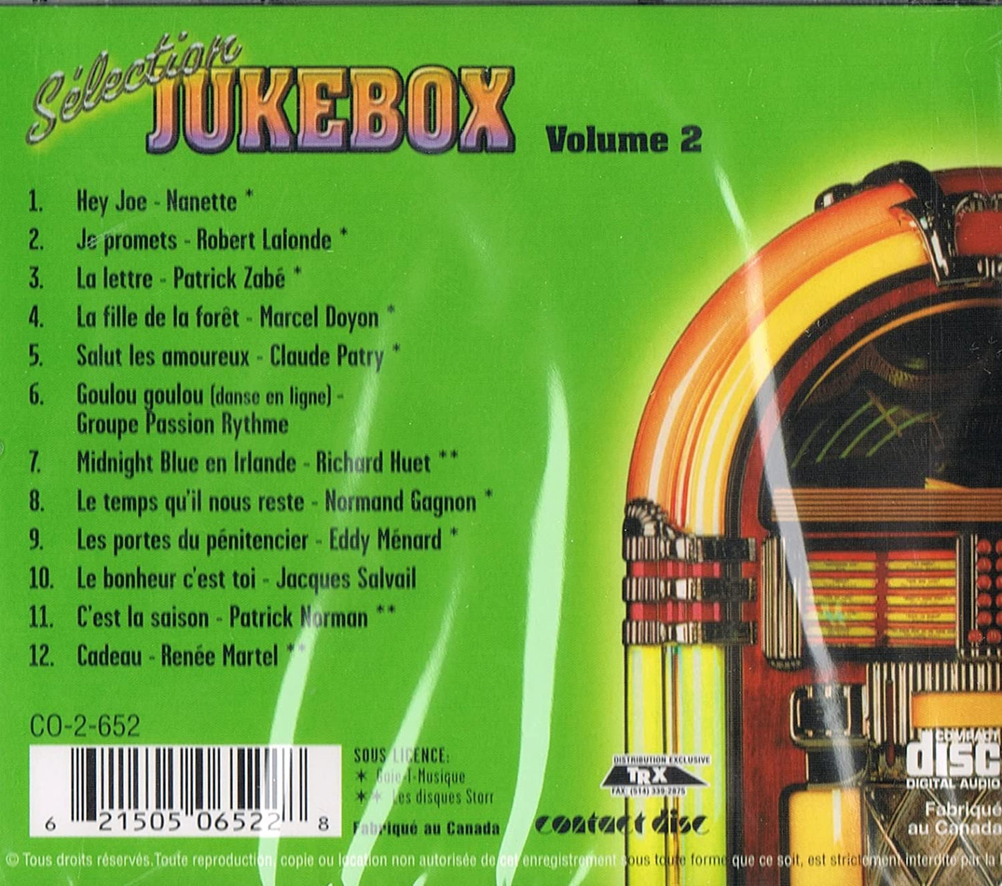 SELECTION JUKEBOX Vol. 2 [Audio CD] Artistes Variés