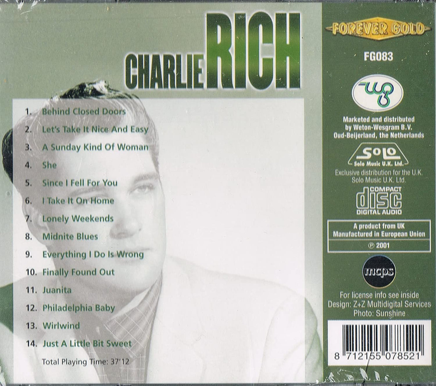 Forever Gold - Charlie Rich [Audio CD] Charlie Rich