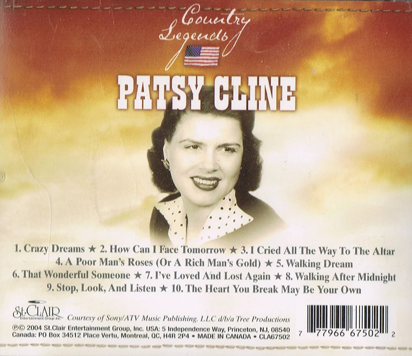 Country Legends [Audio CD] Cline/ Patsy