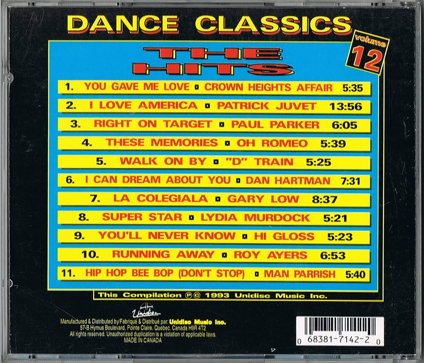 Dance Classics Hits 12 [Audio CD] Various Artists
