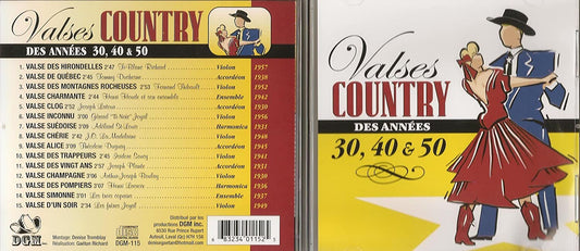 Valse Country Des Annees 30 40 Et 50 / Various [Audio CD] Various Artists