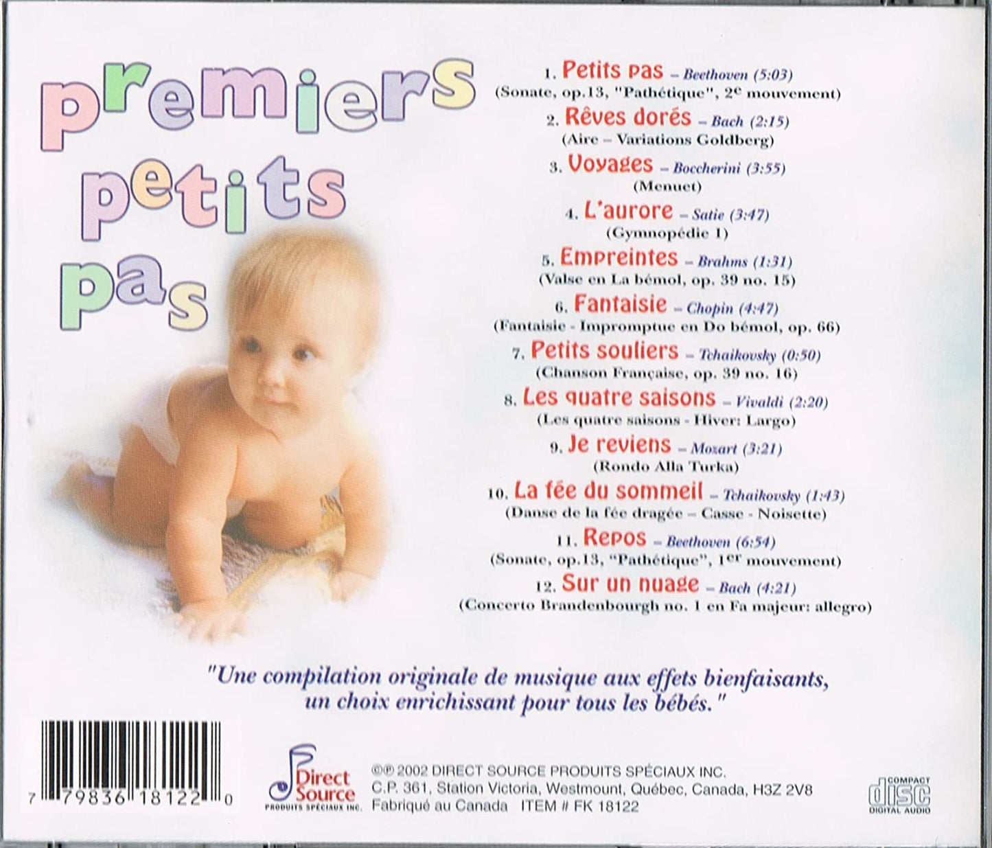 Premiers Petits Pas [Audio CD] Studio Musicians