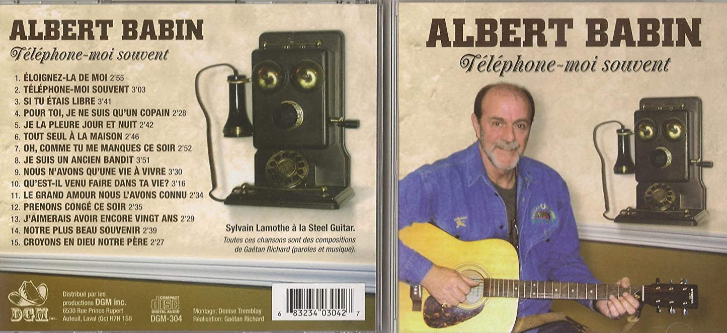 TELEPHONE-MOI SOUVENT AVEC ALBERT BABIN [Audio CD] Albert Babin