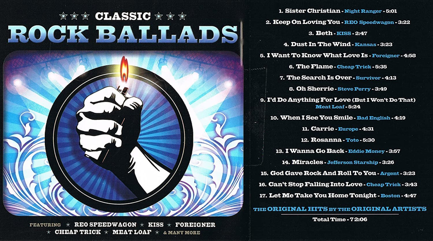 Classic Rock Ballads / 17 Songs (SONY MUSIC) [Audio CD] Various Artists