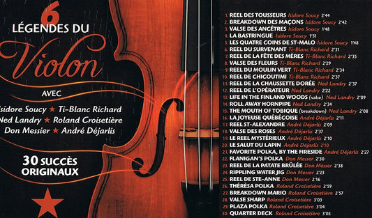 6 LÉGENDES DU VIOLON - 30 Succes Originaux (DGM Production) [Audio CD] Artistes Variés