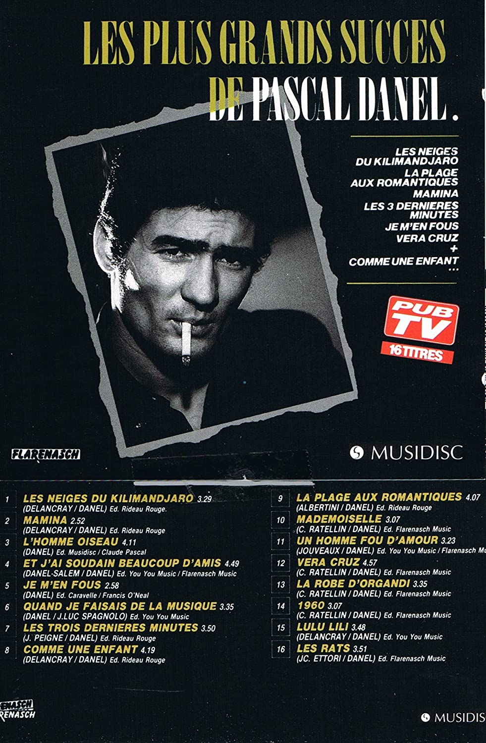 Les Plus grands succès [Audio CD] Pascal Danel