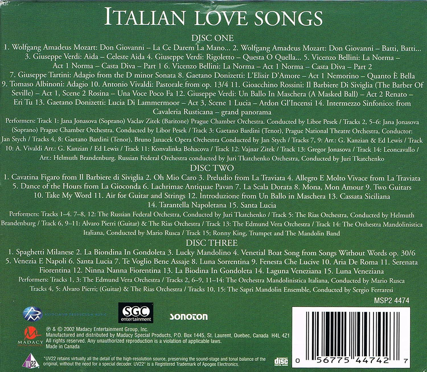 Italian Love Songs [Audio CD] Italian Love Songs