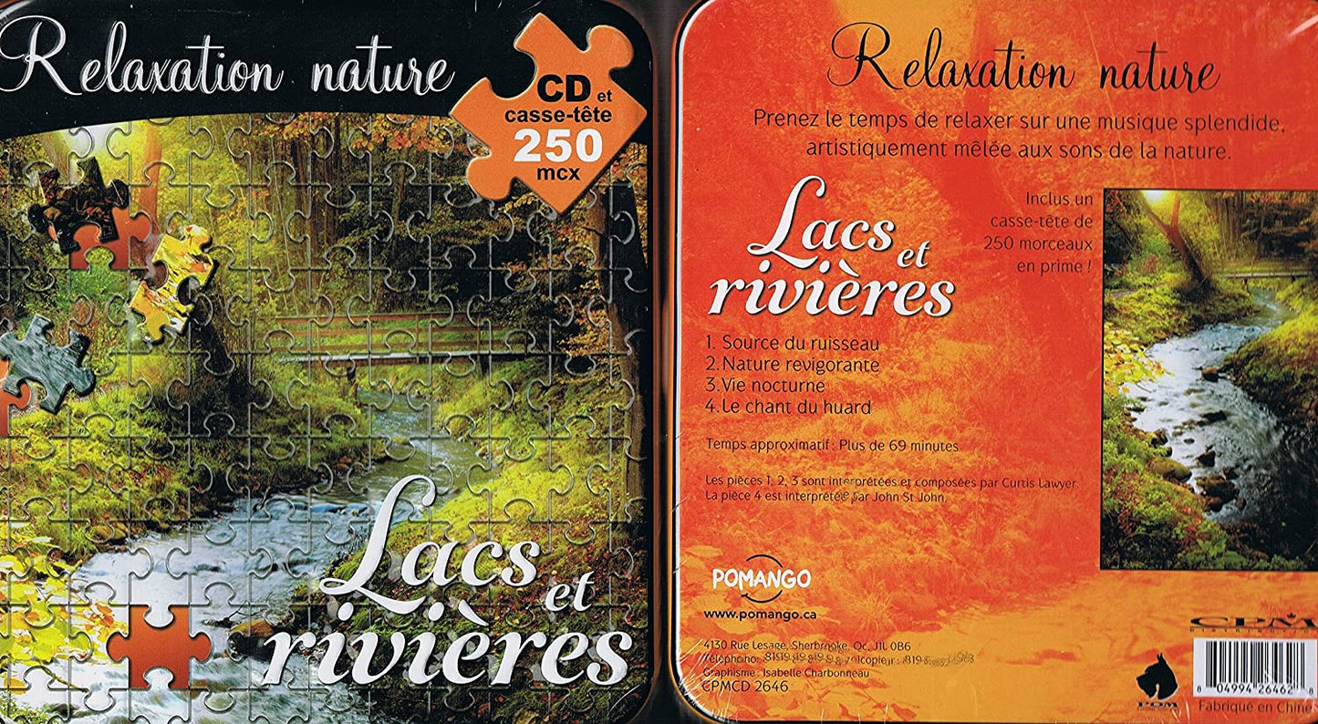 Relaxation Nature - Lacs & Rivieres (CD & Casse-tête 250 mcx) [Audio CD] Curtis Lawyer & John St-John