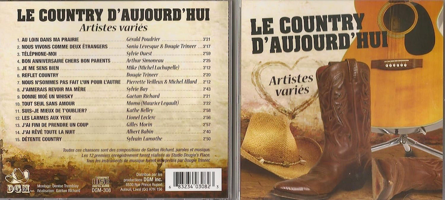 LE COUNTRY D'AUJOURD'HUI (ARTISTES VARIÉS) [audioCD]