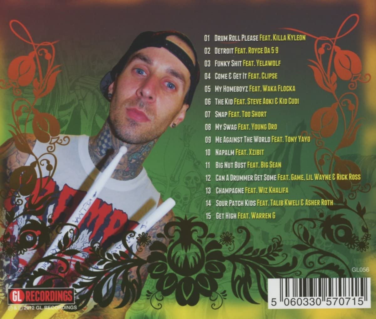 Drumsticks & Tattoos [Audio CD] Travis Barker